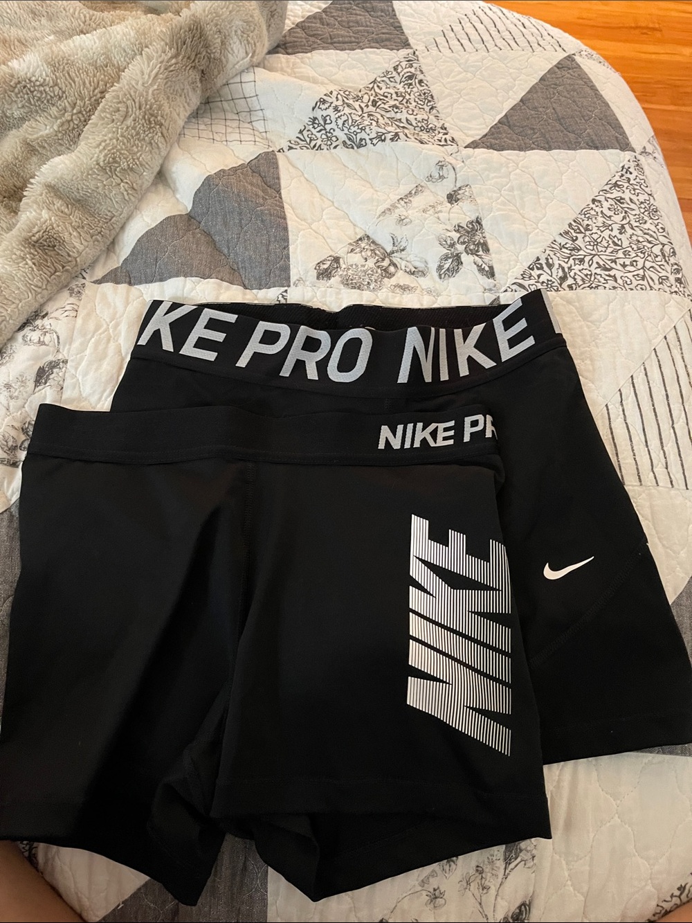 Nike Black Kids' Pro Performance Shorts - 2 Pack